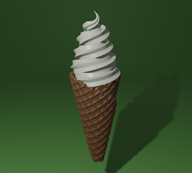 blenderアイスクリーム