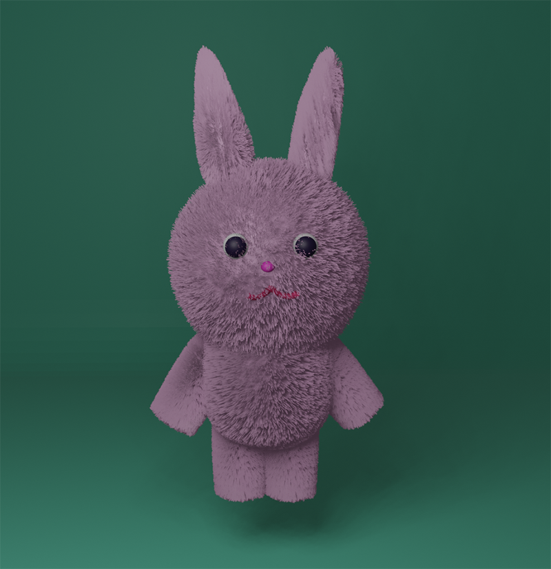 もふもふうさぎ練習