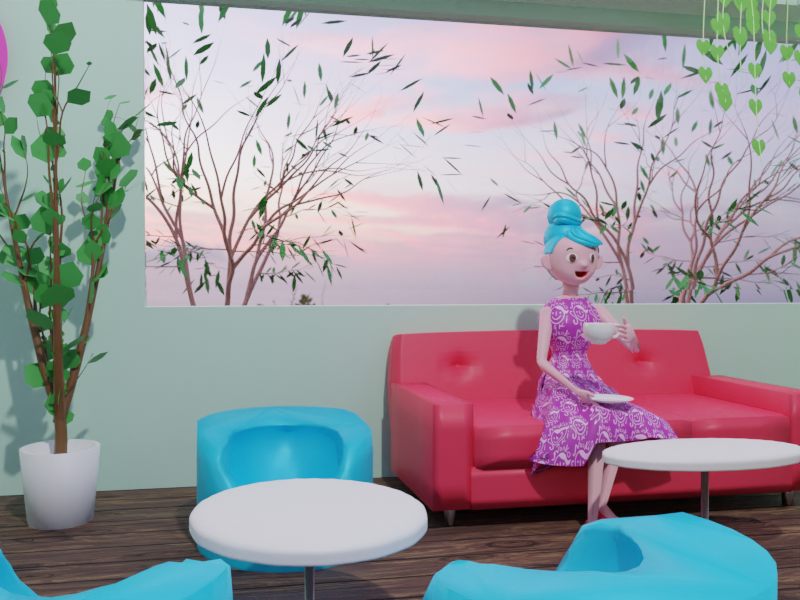 カフェでコーヒータイム