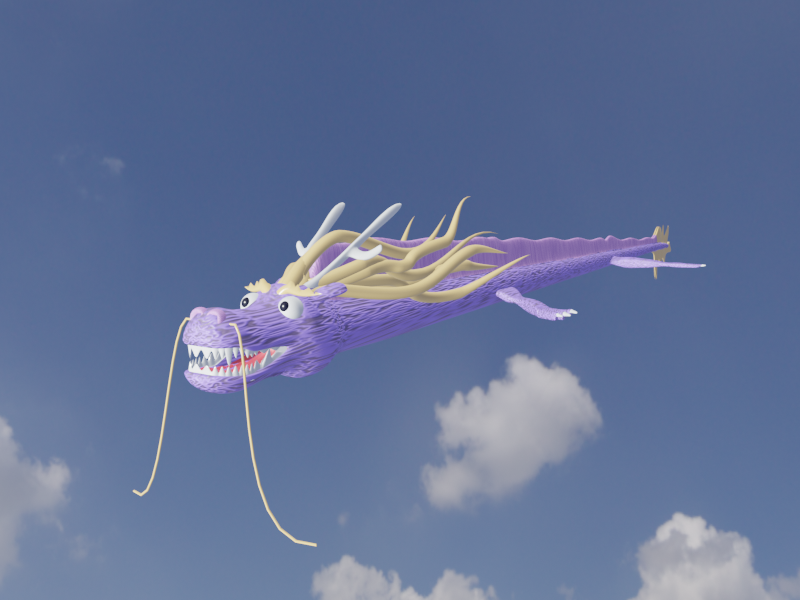 Blender 龍こんな感じ