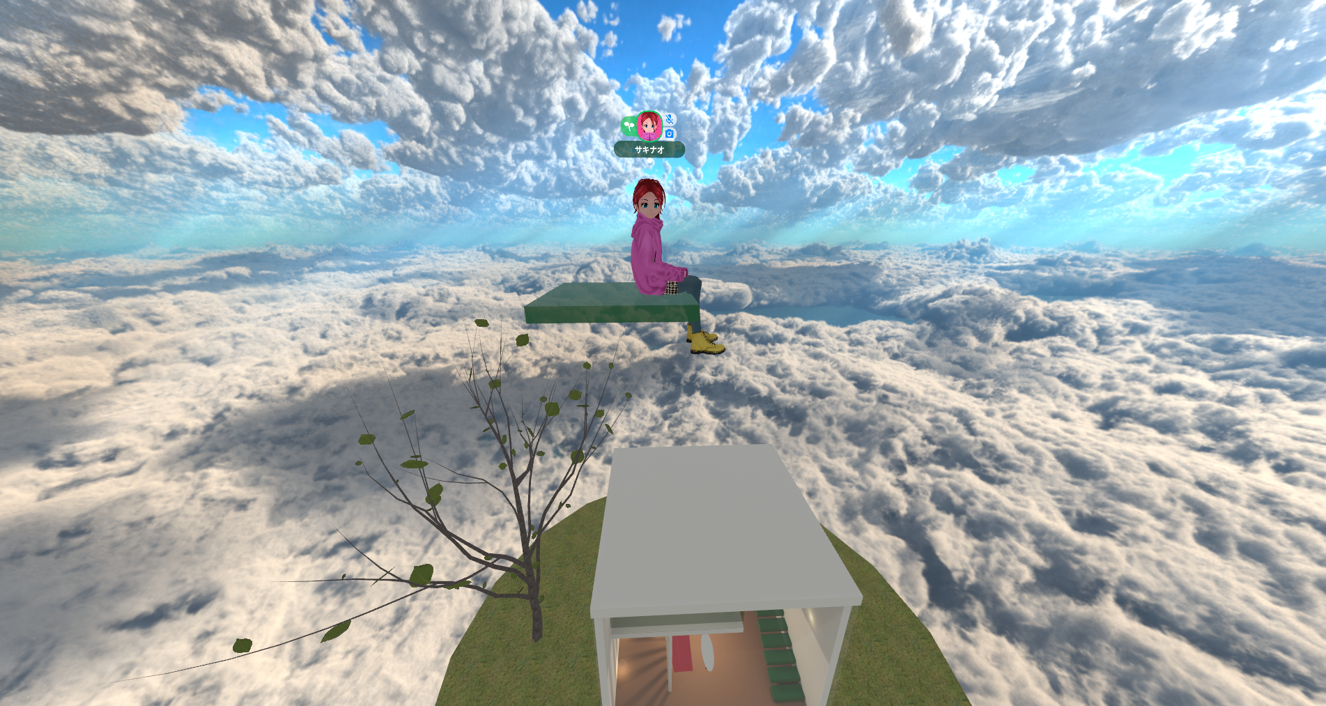 やっと抜けて空を飛ぶ