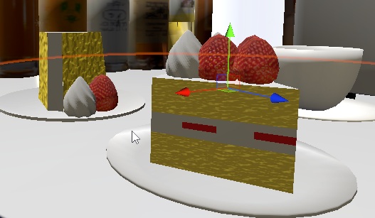 イチゴケーキの一部にノーマルマップを入れたい！