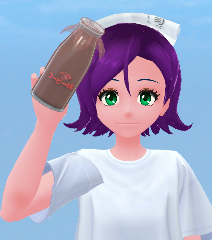 MatCapでコーヒー牛乳と牛乳を輝かせる