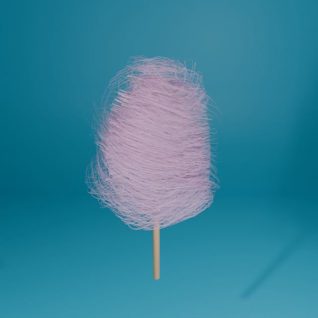blender綿あめ成功！